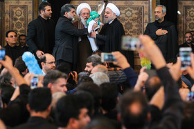 حضور رییس جمهور در مراسم عزاداری روز عاشورا