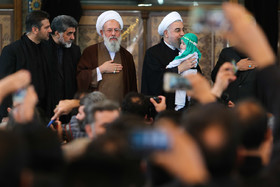 حضور رییس جمهور در مراسم عزاداری روز عاشورا