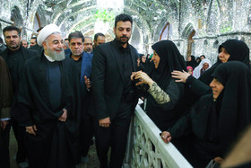 حضور رییس جمهور در مراسم عزاداری روز عاشورا