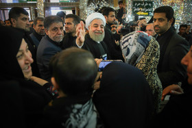 حضور رییس جمهور در مراسم عزاداری روز عاشورا