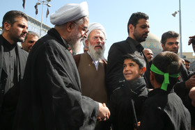 حضور رییس جمهور در مراسم عزاداری روز عاشورا