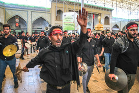 مراسم عزاداری عاشورای حسینی در حرم عبدالعظیم حسنی (ع) - شهر ری