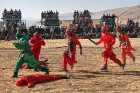  اجرای تعزیه واقعه روز عاشورا در بخش سوری از توابع رومشگان - لرستان