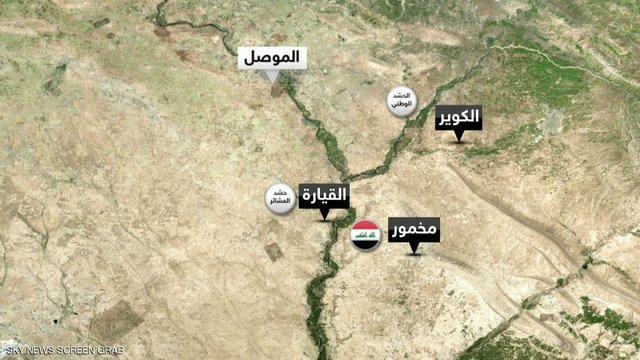 اولین حمله توپخانه‌ای آمریکا به مقرهای داعش در نزدیکی موصل