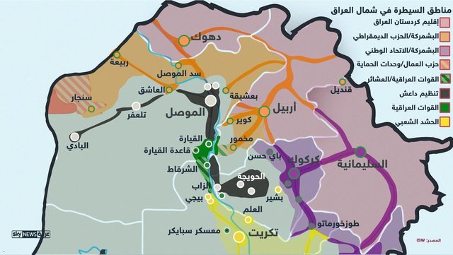 خطوط دفاعی داعش در اطراف موصل درهم شکست