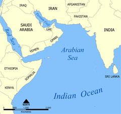 رزمایش مشترک دریایی روسیه و چین در دریای عرب