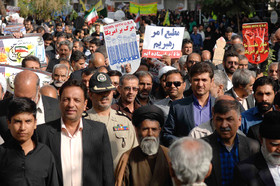 راهپیمایی ۱۳ آبان در بیرجند