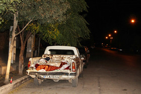 چادر نشینی مردم زرند در پی زمین لرزههای اخیر