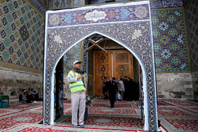 آيين بدرقه زائران و خادمان اربعين حسينی‎