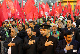 آيين بدرقه زائران و خادمان اربعين حسينی‎