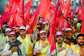 آيين بدرقه زائران و خادمان اربعين حسينی‎