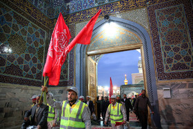 آيين بدرقه زائران و خادمان اربعين حسينی