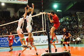 دیدار تیم های والیبال عمران ساری و متین ورامین