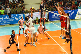 دیدار تیم های والیبال عمران ساری و متین ورامین