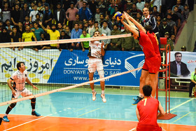 دیدار تیم های والیبال عمران ساری و متین ورامین