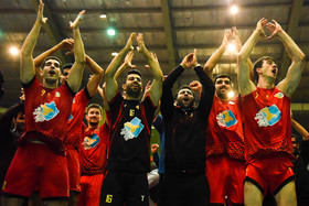 دیدار تیم های والیبال عمران ساری و متین ورامین