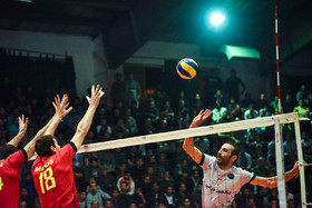 دیدار تیم های والیبال عمران ساری و متین ورامین