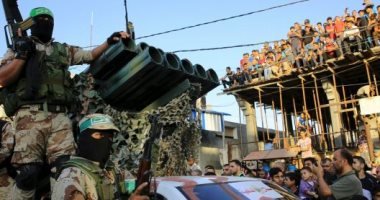 تظاهرات حامیان حماس در غزه در اعتراض به منع پخش اذان