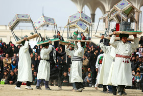  برگزاری مراسم تعزیه در روز اربعین - امامزاده شاه‌کرم اصفهان‎