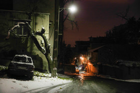 بارش برف در شمال تهران