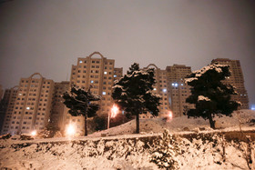 بارش برف در شمال تهران