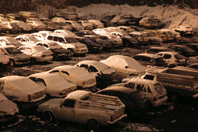 بارش برف در شمال تهران