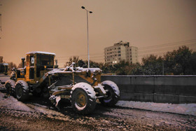 بارش برف در شمال تهران