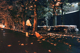 بارش برف در شمال تهران