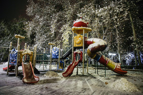 بارش برف در شمال تهران