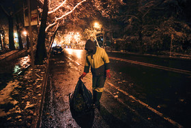 بارش برف در شمال تهران