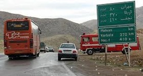 ترافیک پرحجم و روان در محورهای منتهی به پایانه‌های مرزی ایران و عراق