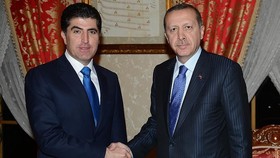نیچروان بارزانی و اردوغان آخرین تحولات منطقه را بررسی می‌کنند