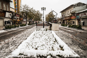  بارش برف پاییزی در ساری