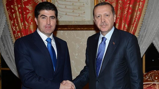 نیچروان بارزانی و اردوغان آخرین تحولات منطقه را بررسی می‌کنند