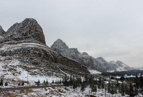 روز برفی پاییزی‎ در کرمان
