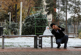 روز برفی پاییزی‎ در کرمان