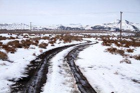 طبیعت پاییزی برفی کرمان