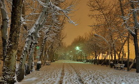 یلدای برفی در البرز