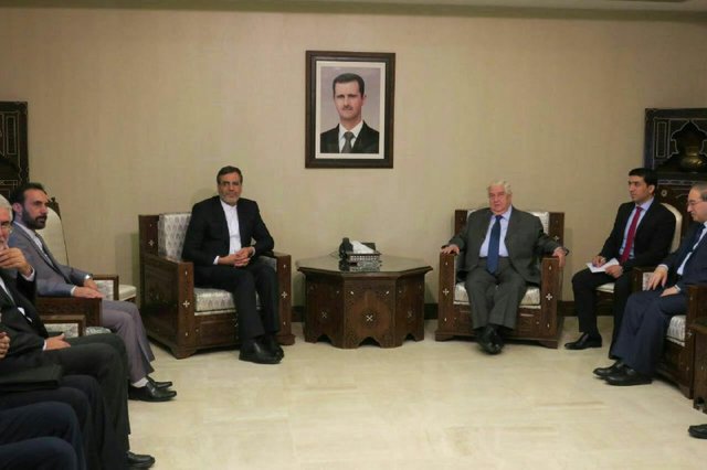 دیدار و رایزنی جابری انصاری با ولید معلم دیدار و رایزنی جابری انصاری با ولید معلم