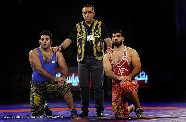 میرزاپور پهلوان شد، صادقزاده بازوبند را برد! 1 پایگاه خبری ججین جابر صادقزاده کشتی پهلوانی