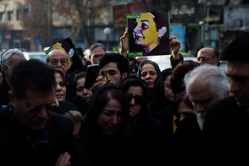 تشییع پیکر پوران فرخزاد