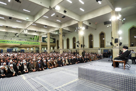  دیدار هزاران نفر از قشرهای مختلف مردم قم با مقام معظم رهبری