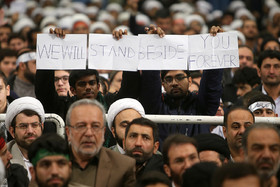  دیدار هزاران نفر از قشرهای مختلف مردم قم با مقام معظم رهبری