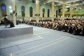  دیدار هزاران نفر از قشرهای مختلف مردم قم با مقام معظم رهبری