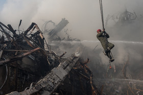 دومین روز حادثه پلاسکو