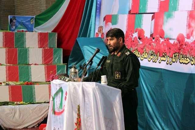 مراسم شبی با شهدای تازه تفحص شده برگزار شد 