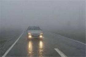 مه گرفتگی در جاده‌های پنج استان