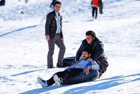 تیوب بازی در برف - همدان