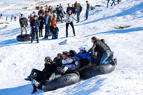 تیوب بازی در برف - همدان