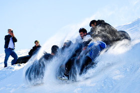 تیوب بازی در برف - همدان